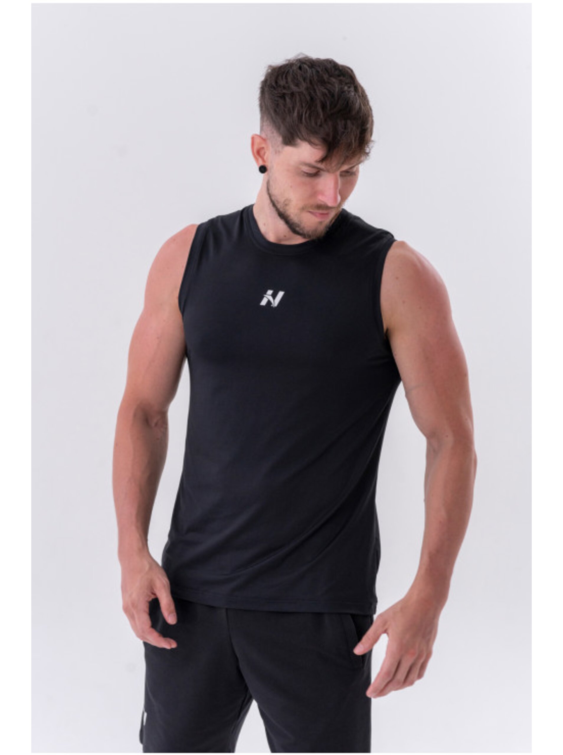 Levně Funkční sportovní tílko „Power“ 322 Black Nebbia
