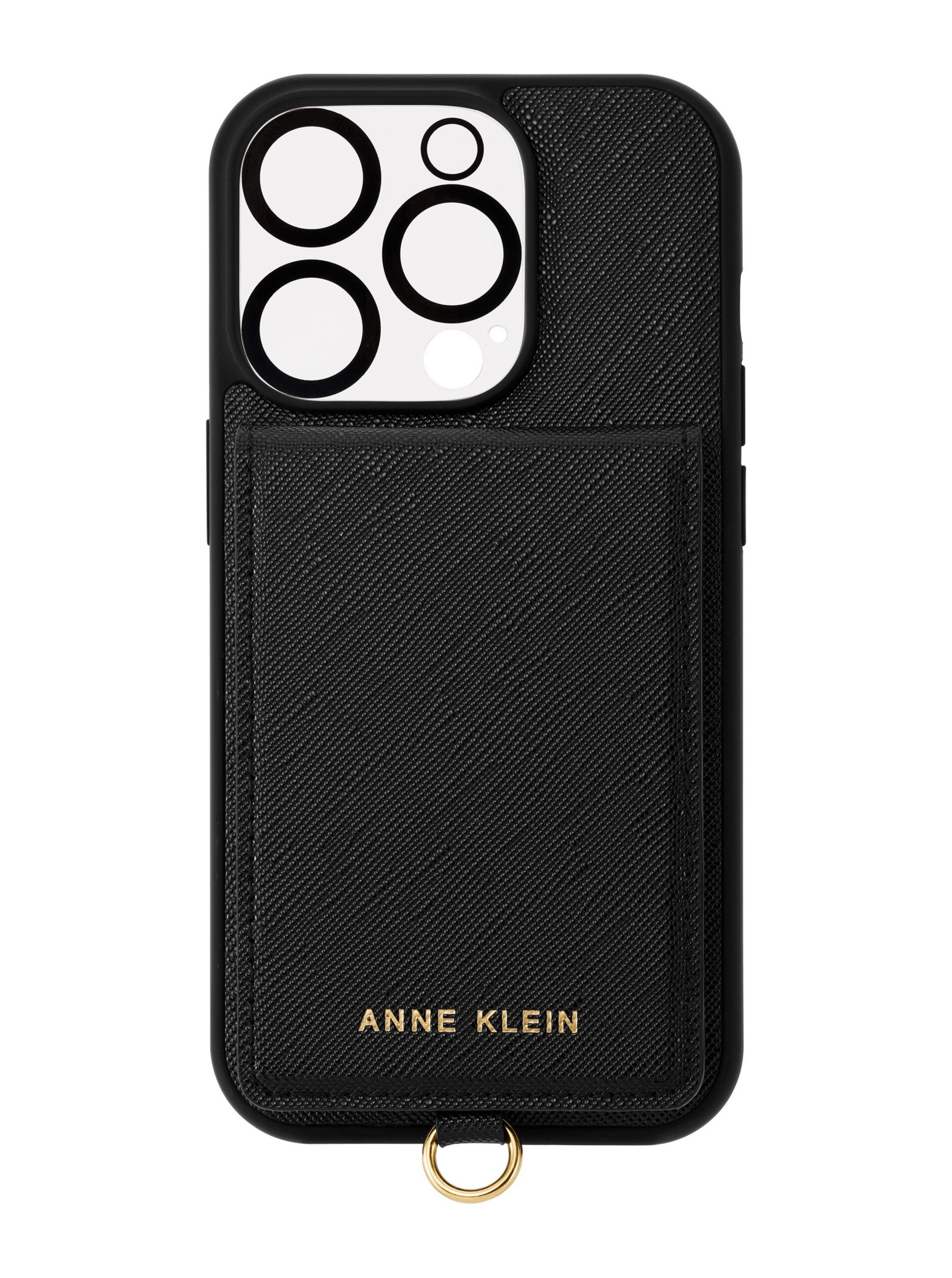 Černý kryt Anne Klein pro iPhone 14 Pro