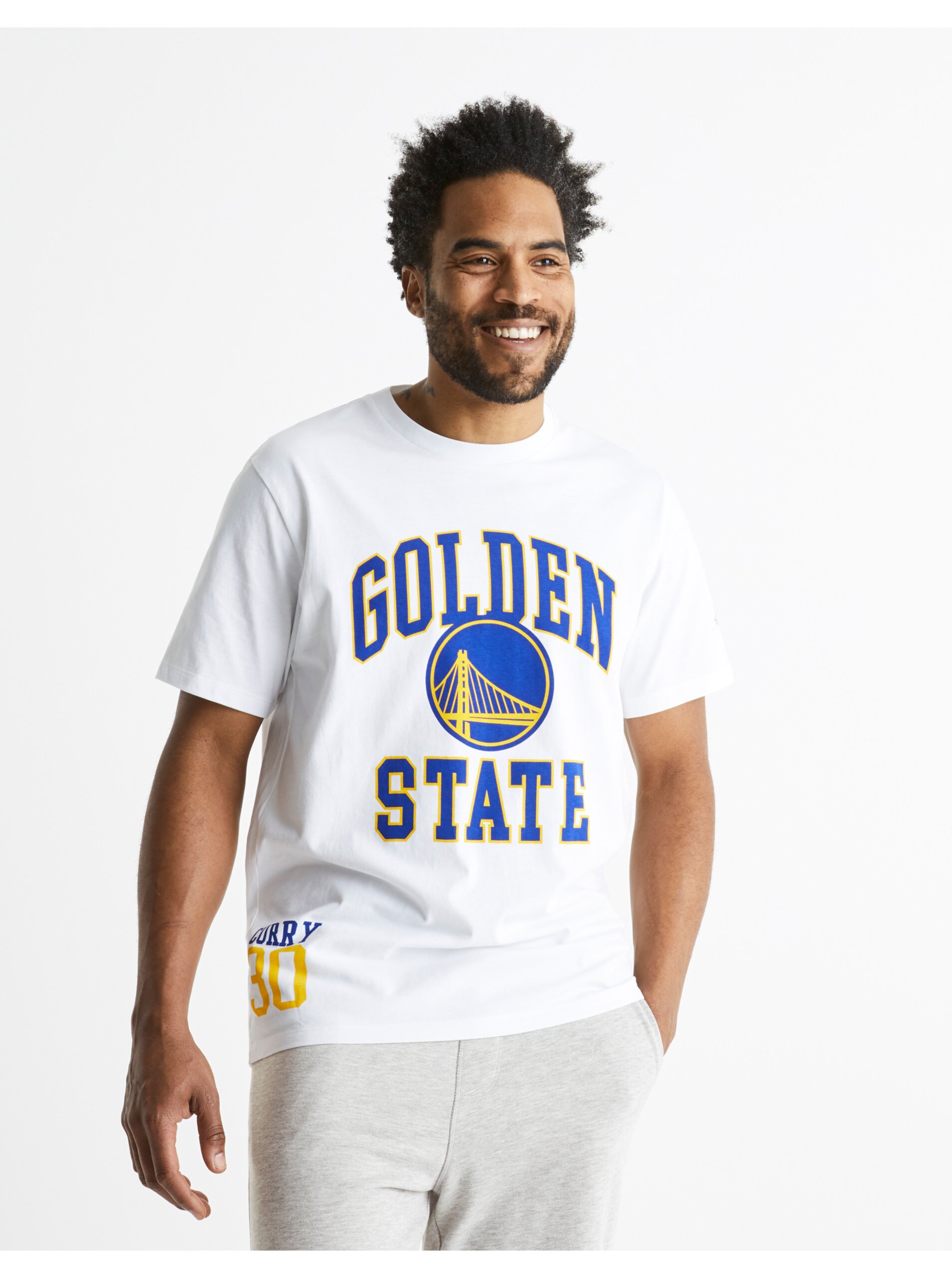 Levně Bavlněné tričko NBA Golden State Warriors Celio