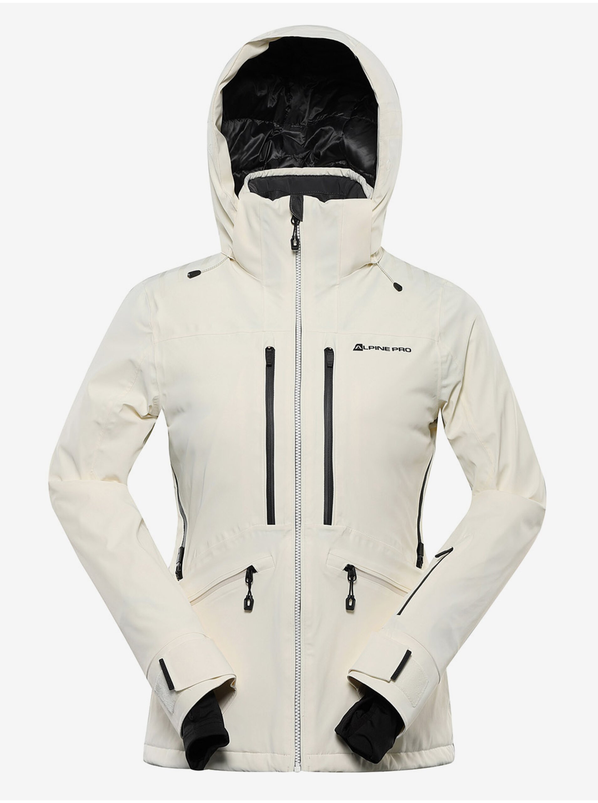 Dámská lyžařská bunda s membránou ptx snow ALPINE PRO REASA creme