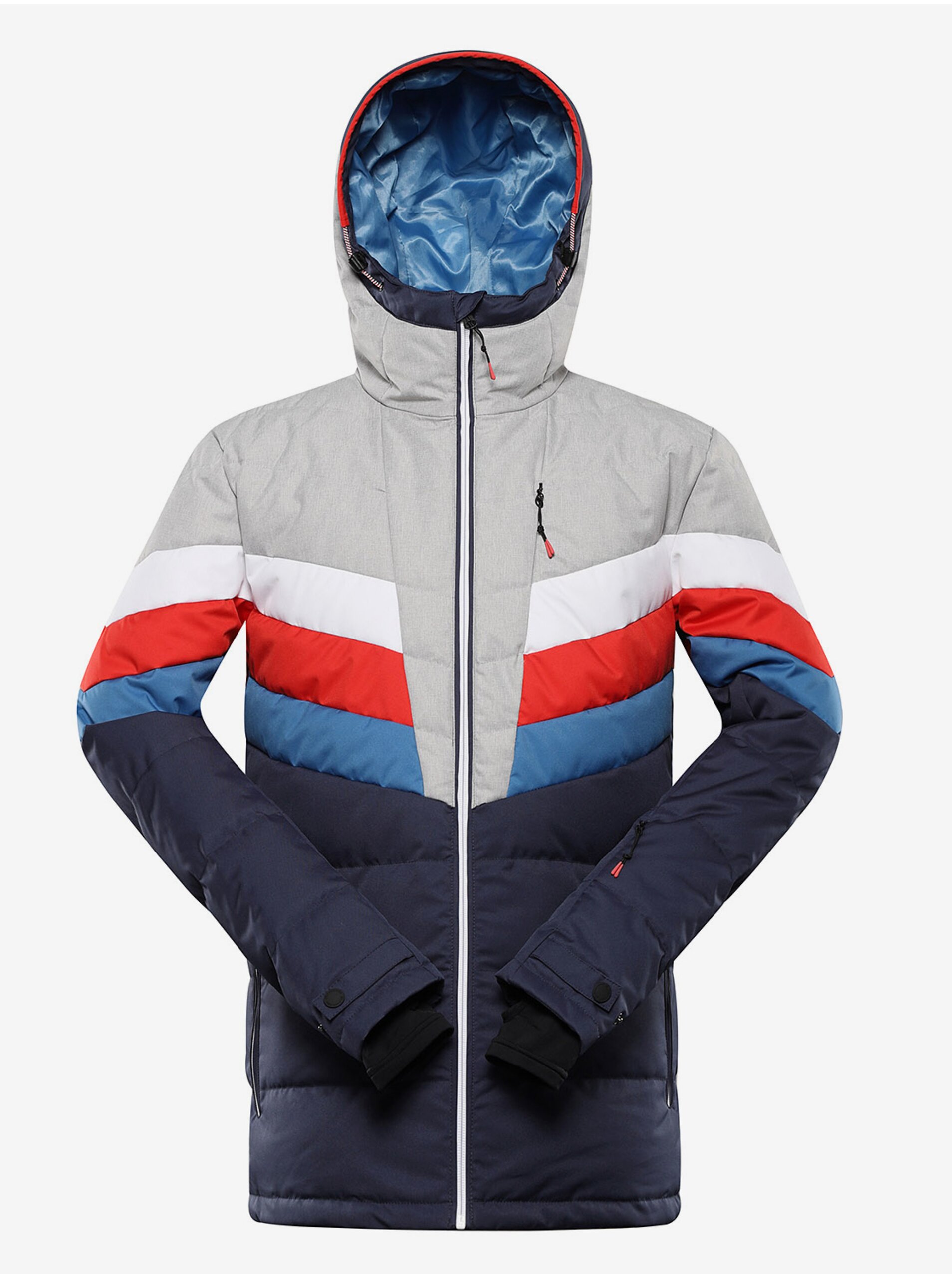 Pánská péřová lyžařská bunda s membránou ptx ALPINE PRO FEEDR mood indigo