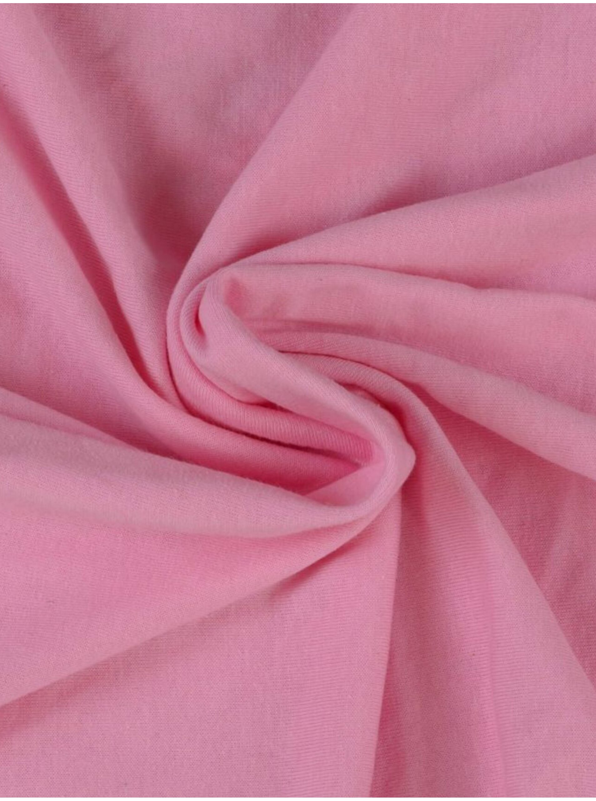Jersey prostěradlo dětské 60x120cm světle růžové Kvalitex