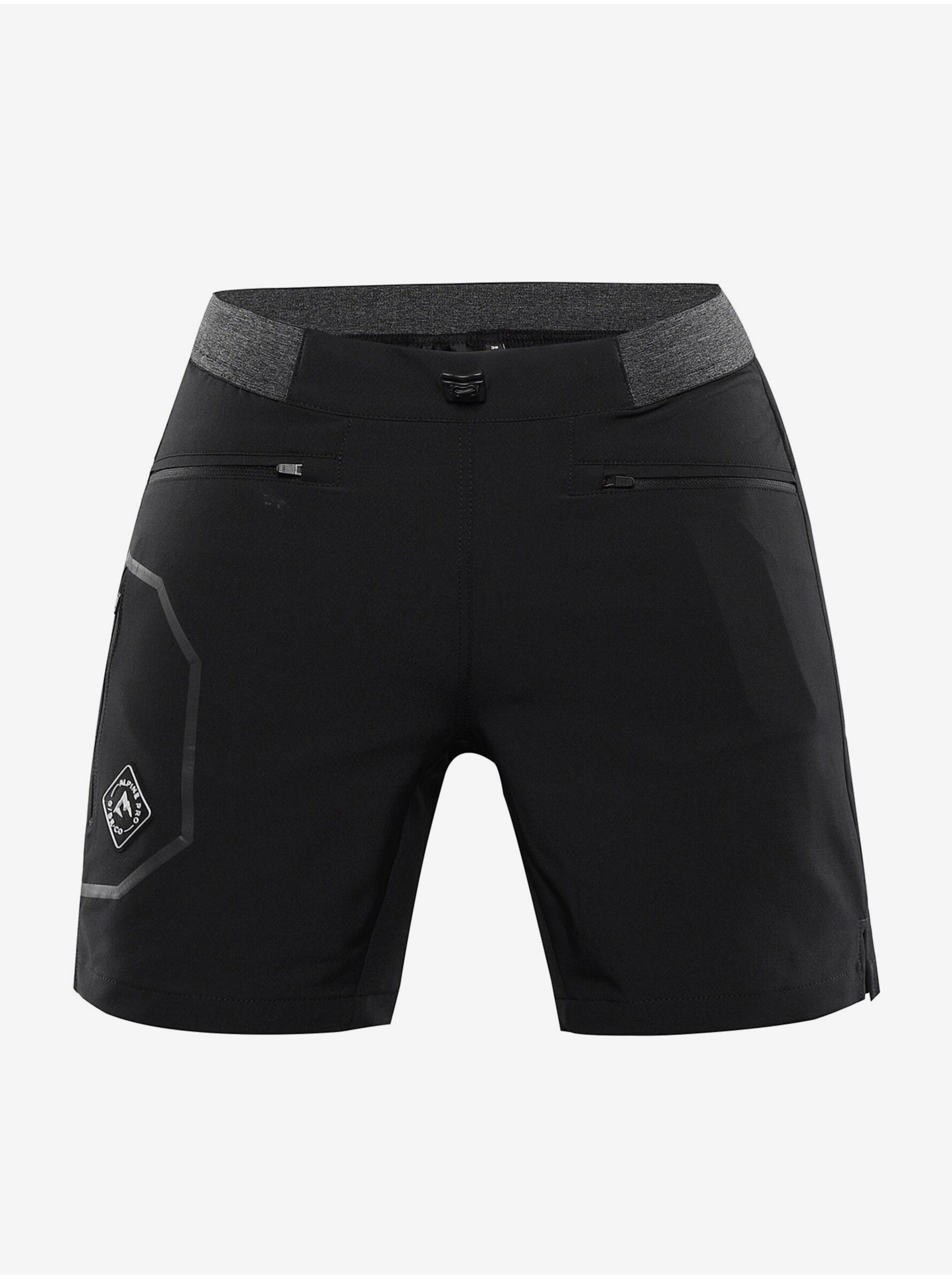 Dámské outdoorové kraťasy ALPINE PRO ZAMBA black