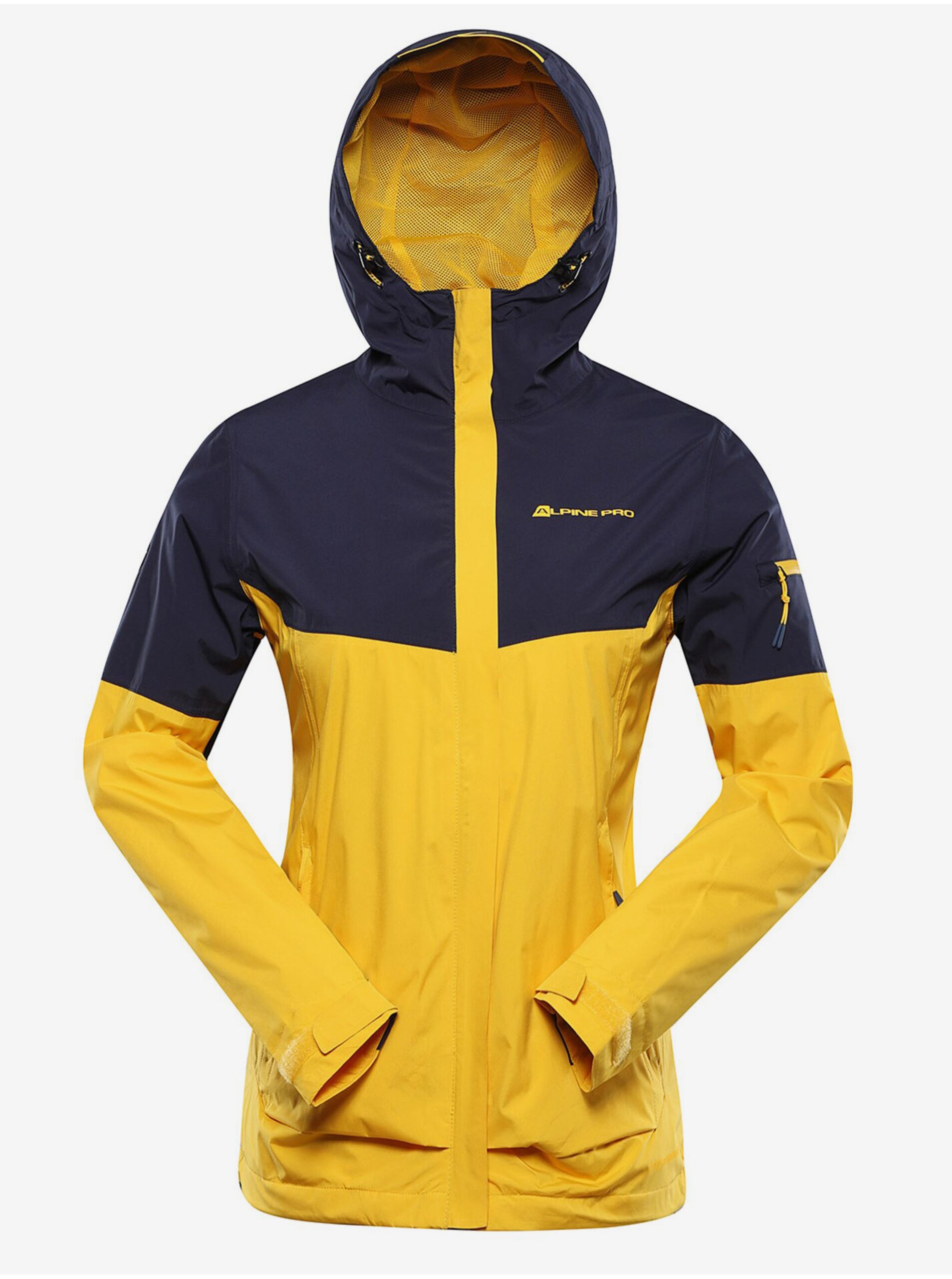 Černo-žlutá dámská bunda s membránou PTX Alpine Pro Norema
