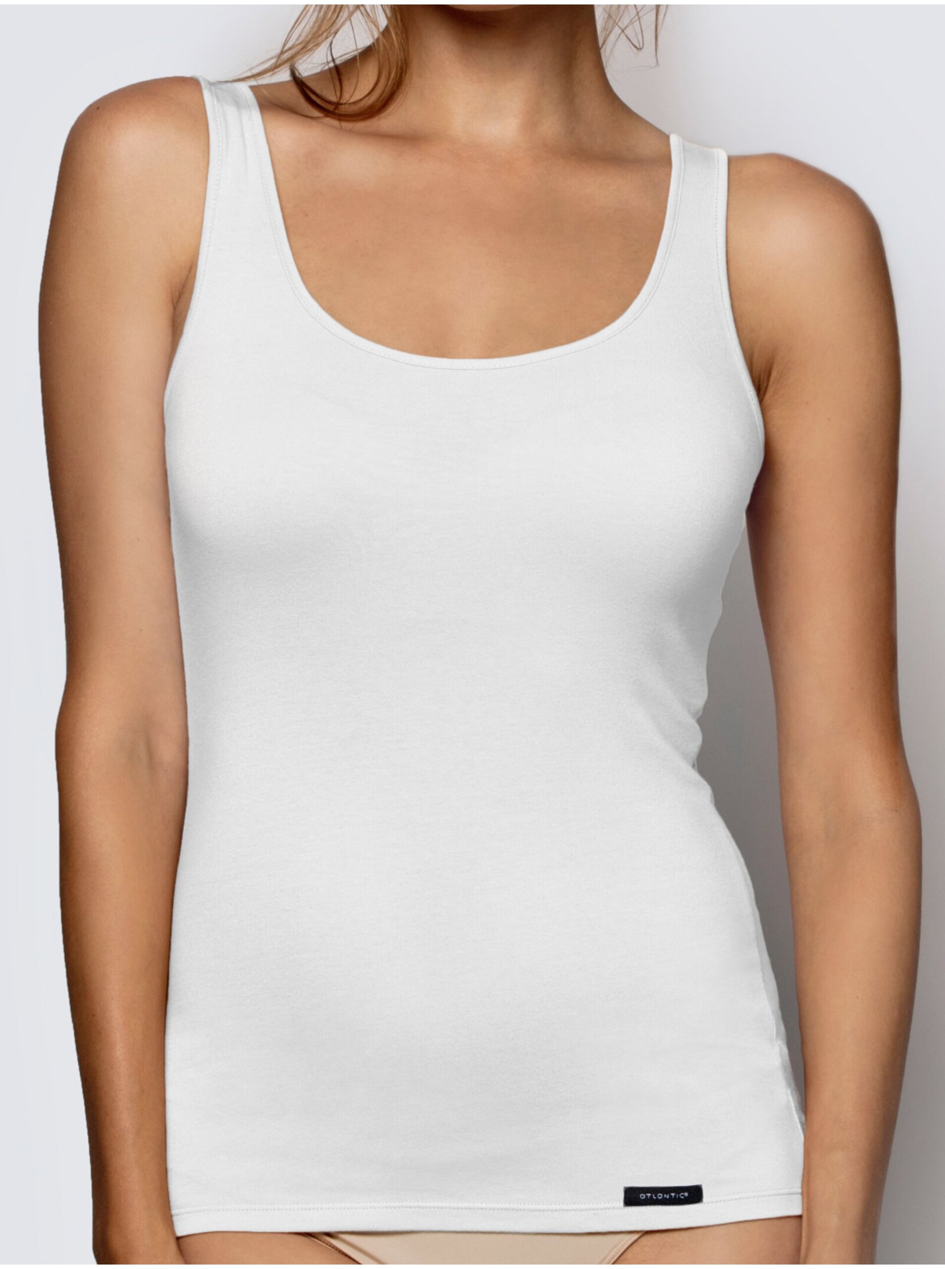 Dámská košilka 198 white - Atlantic bílá XXL