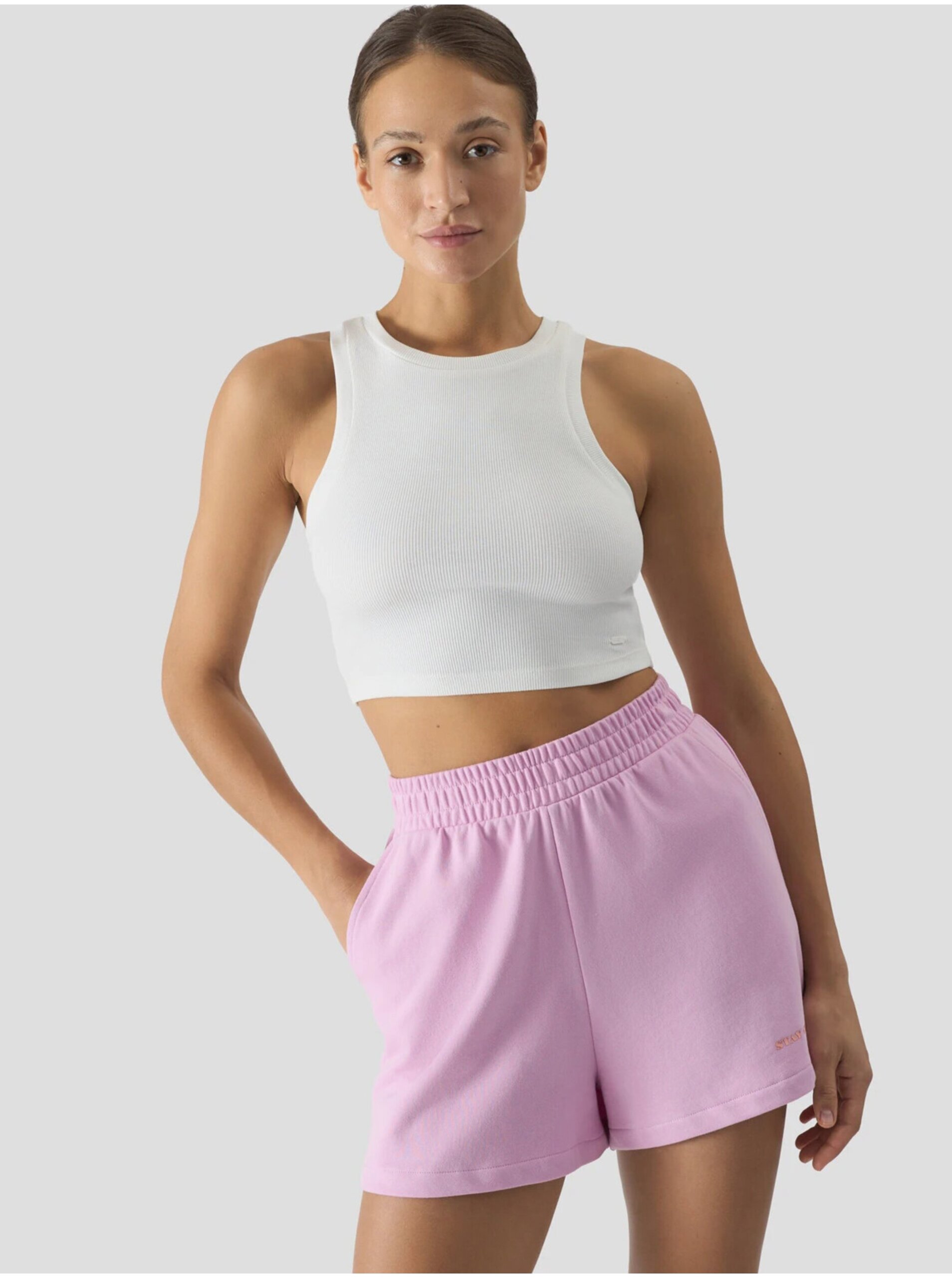 Dámský crop top slim 4F