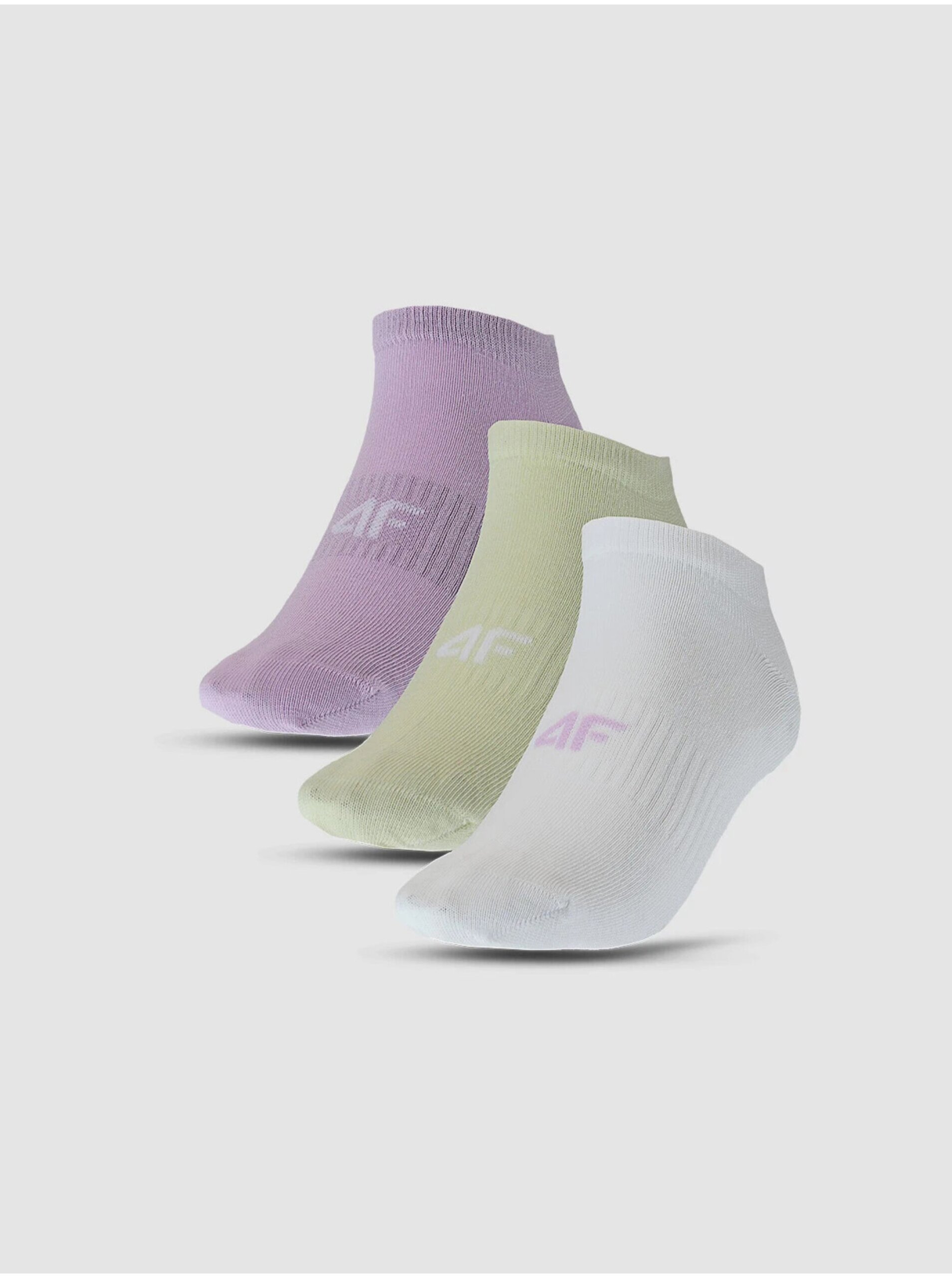 Dámské kotníkové ponožky casual 4F (3pack)