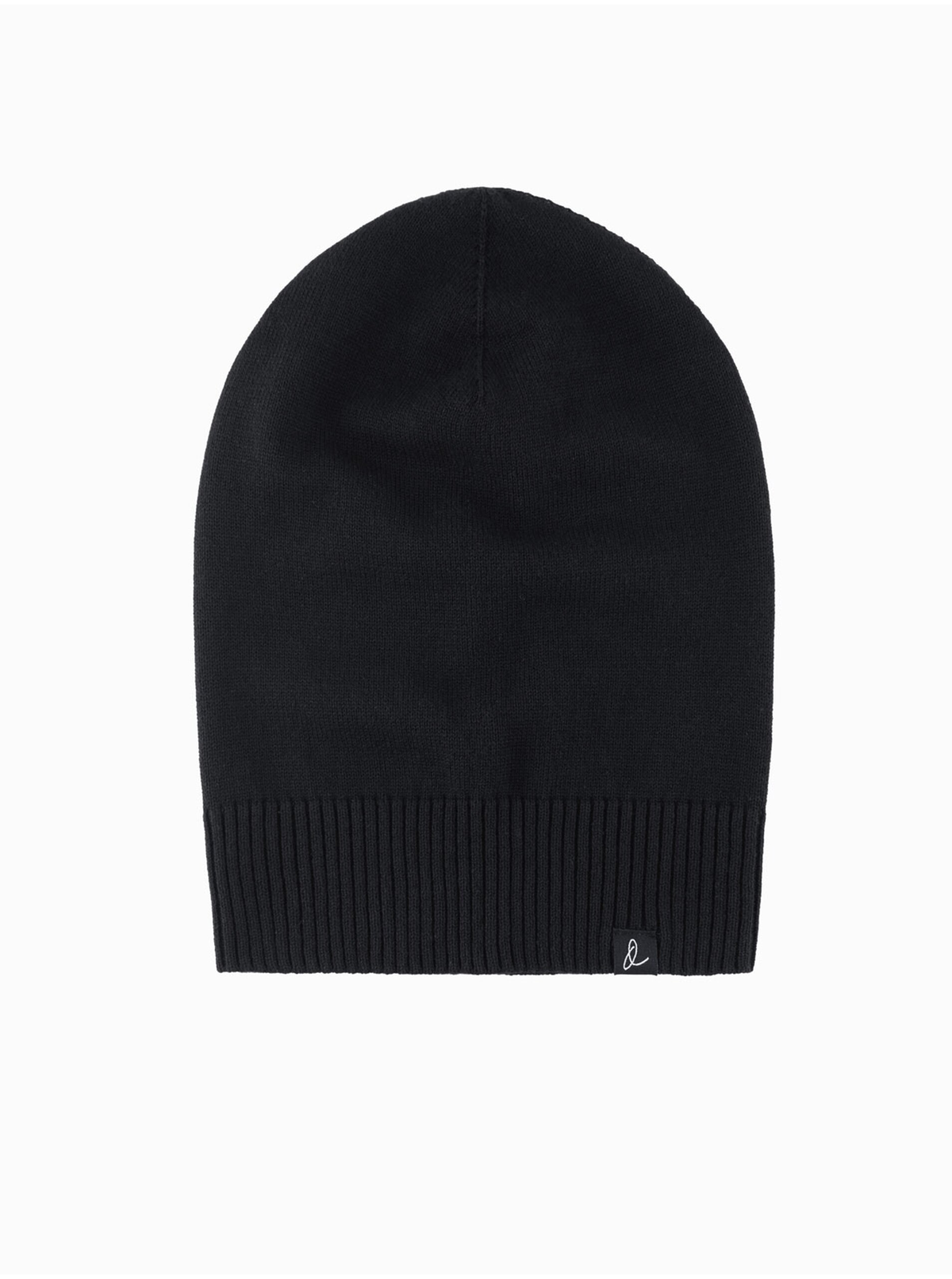 Pánská zimní čepice z bavlněného úpletu Ombre Clothing
