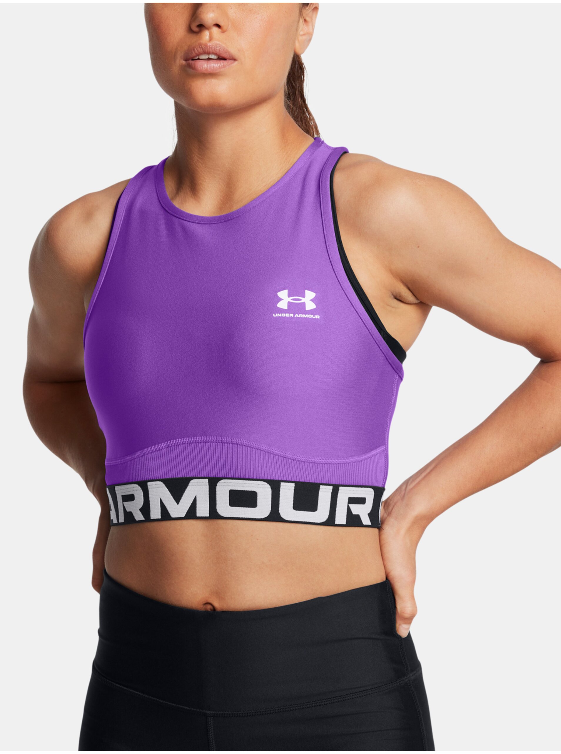 Tielko Under Armour HeatGear Rib Tank-PPL