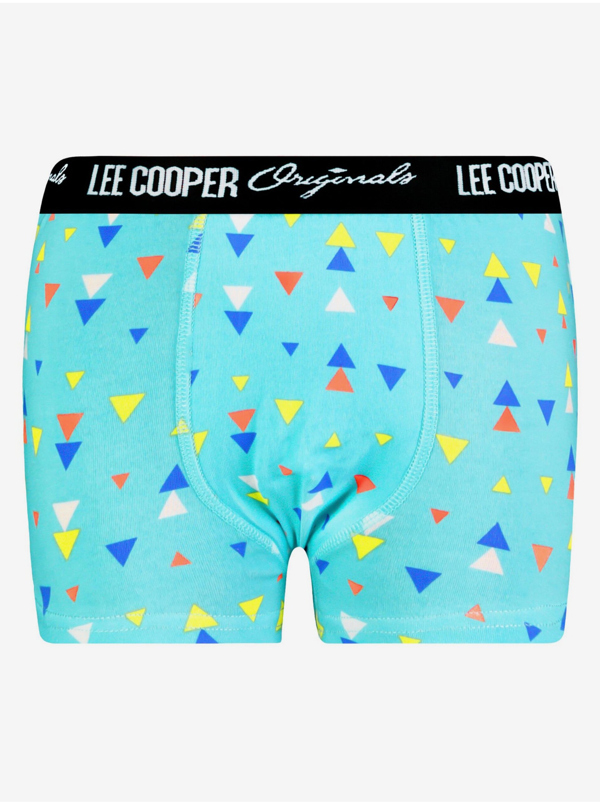 Levně Chlapecké boxerky Lee Cooper tyrkysová Lee Cooper