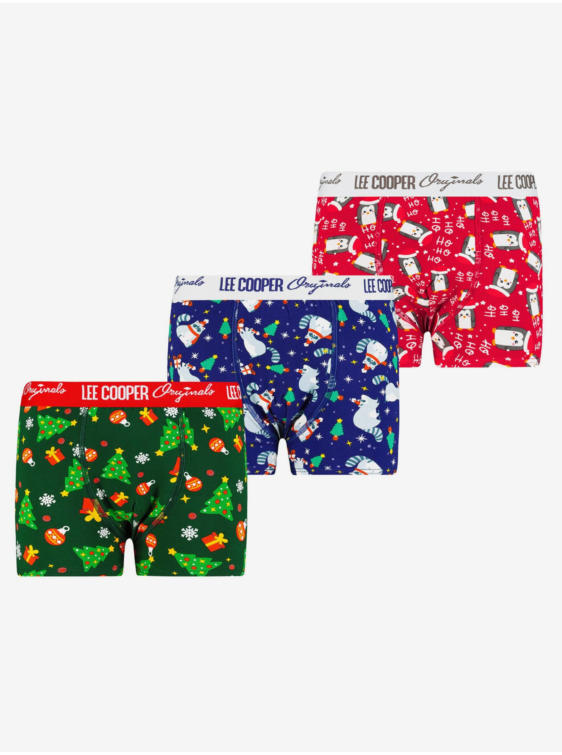 Levně Chlapecké boxerky Lee Cooper modrá