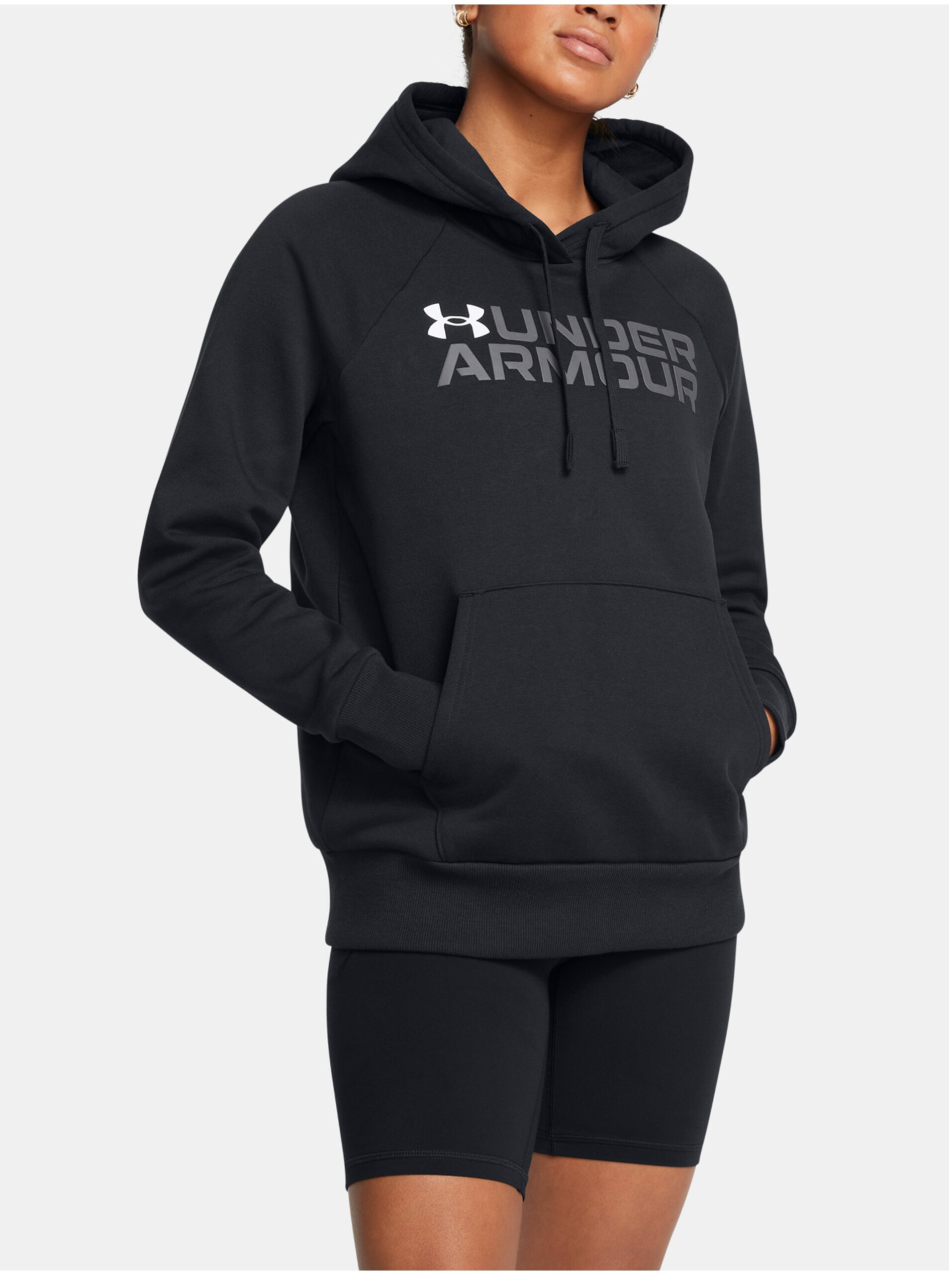 Dámská mikina Under Armour Rival Fleece Wordmark Hoodie