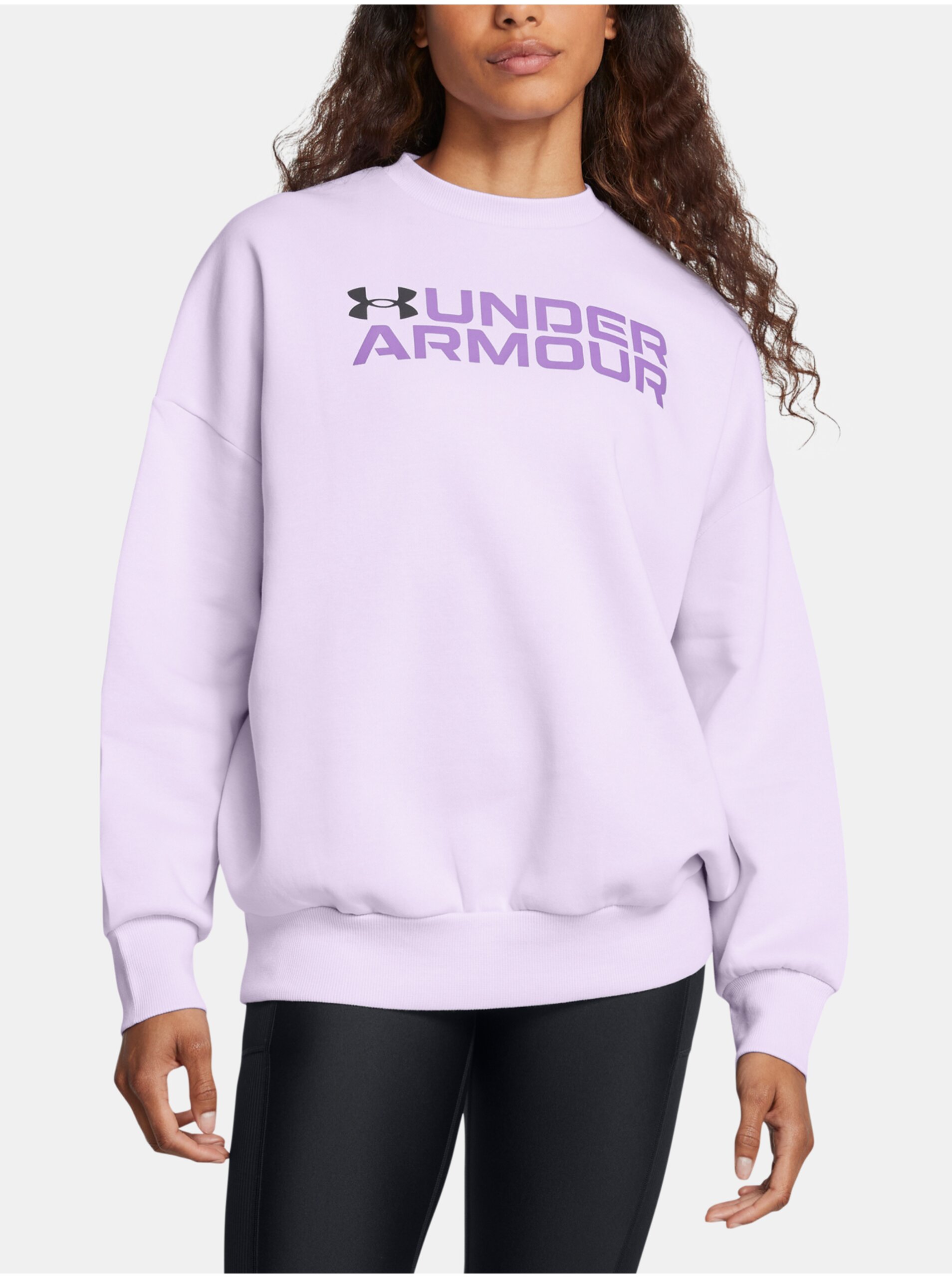 Dámská mikina Under Armour Rival Fleece WordmarkOS Crew-PPL