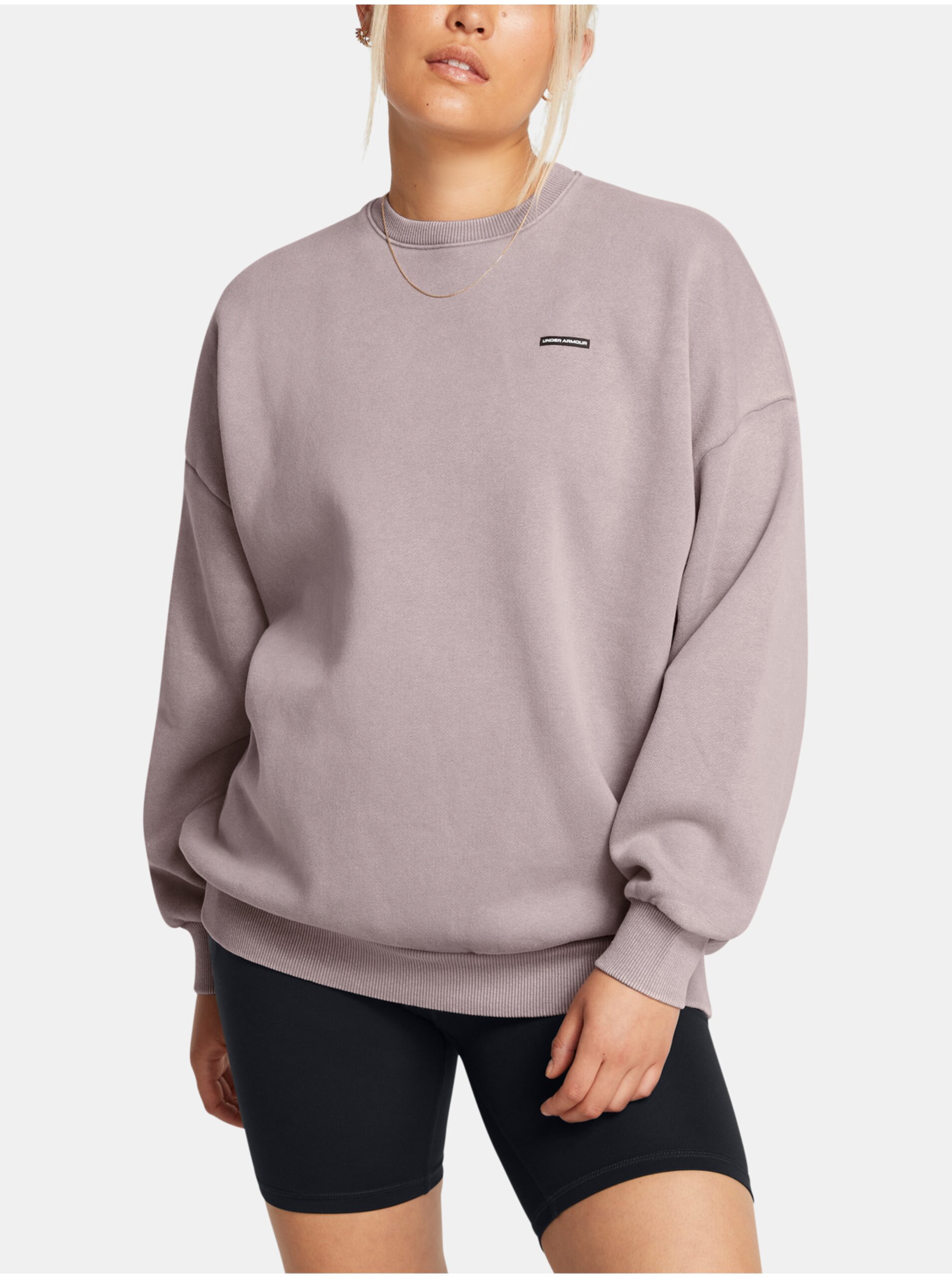 Dámská mikina Under Armour UA Icon HWT Flc OS Crew-GRY