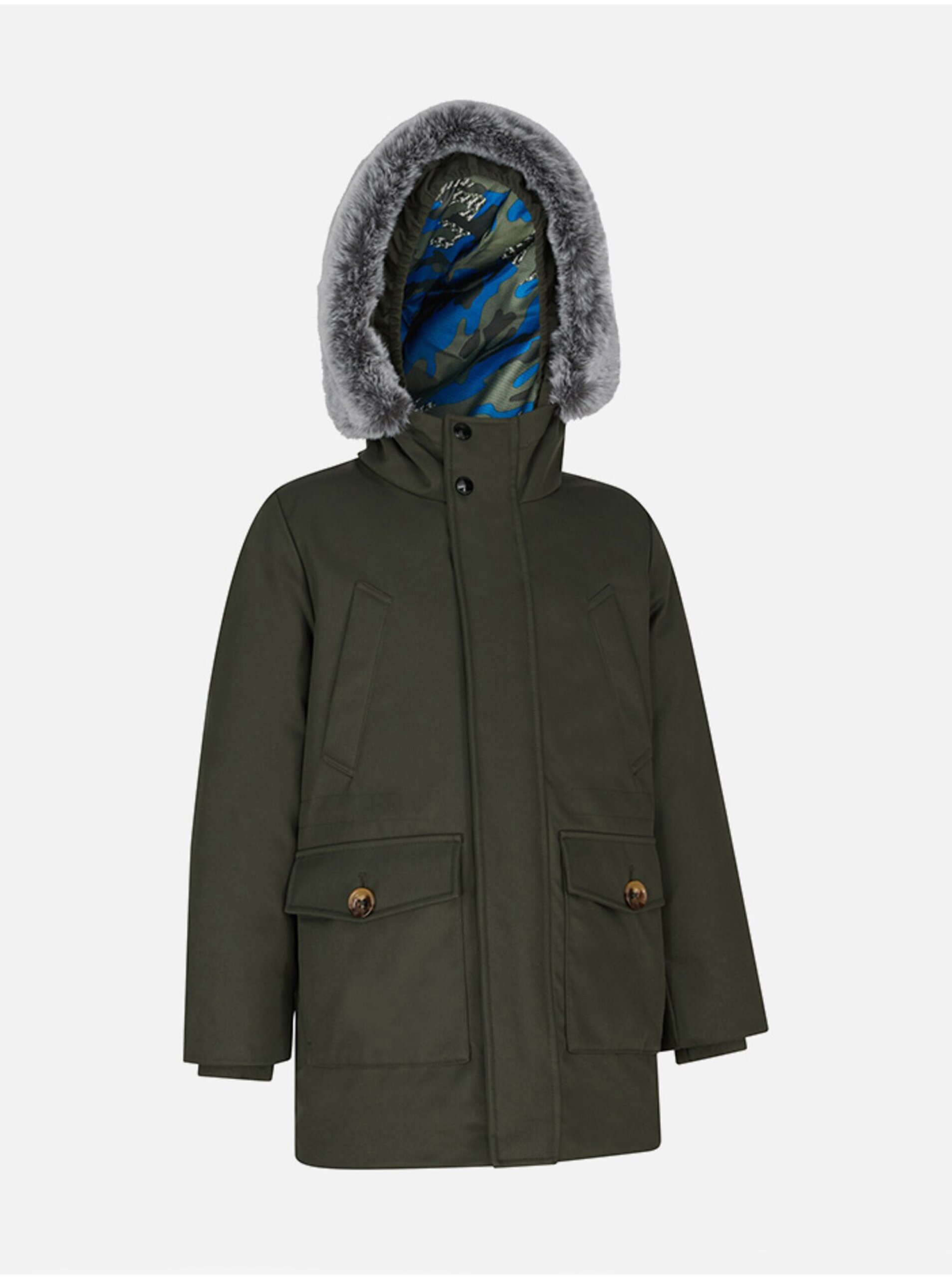 Khaki chlapecká bunda Geox Norwolk