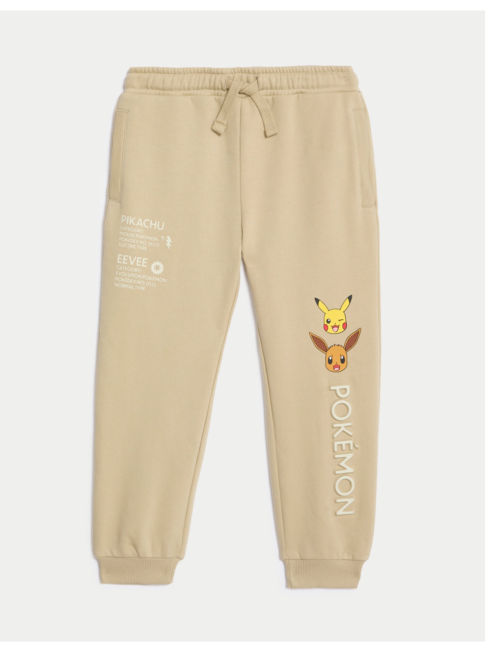 Tepláky Pokémon™s vysokým podílem bavlny (2–8 let) Marks & Spencer smetanová