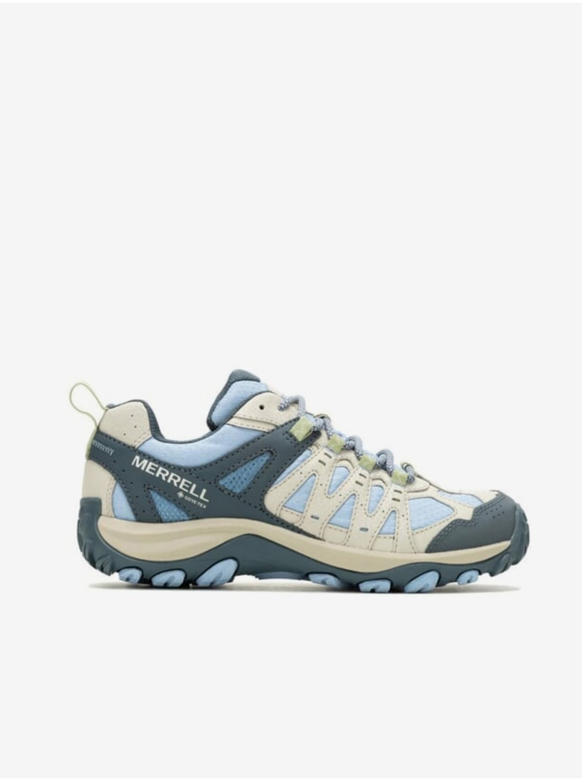 Lacno Béžovo-modré dámske outdoorové tenisky MERRELL Accentor 3 Sport GTX