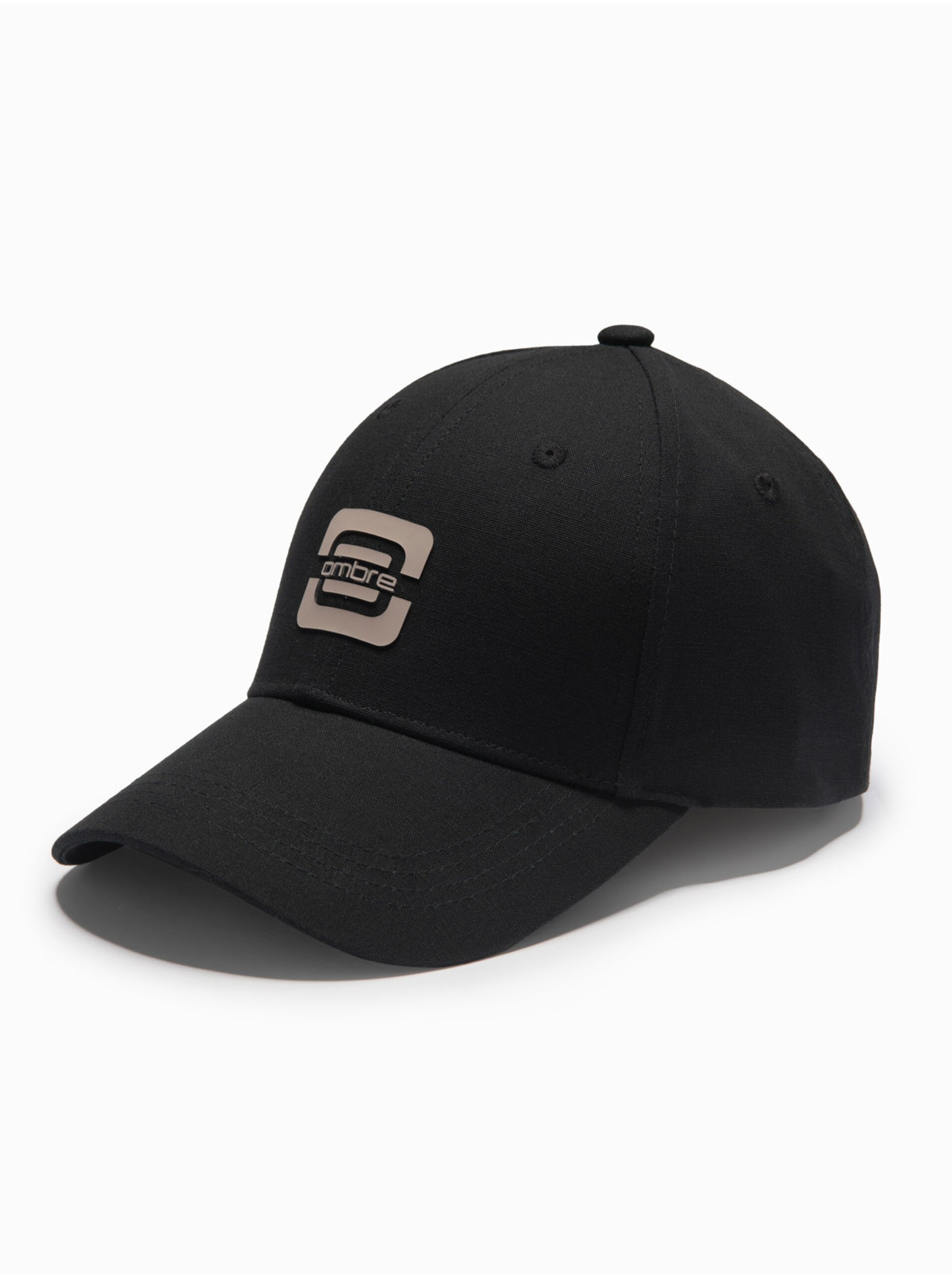 Pánská baseballová čepice s logem černá Ombre Clothing