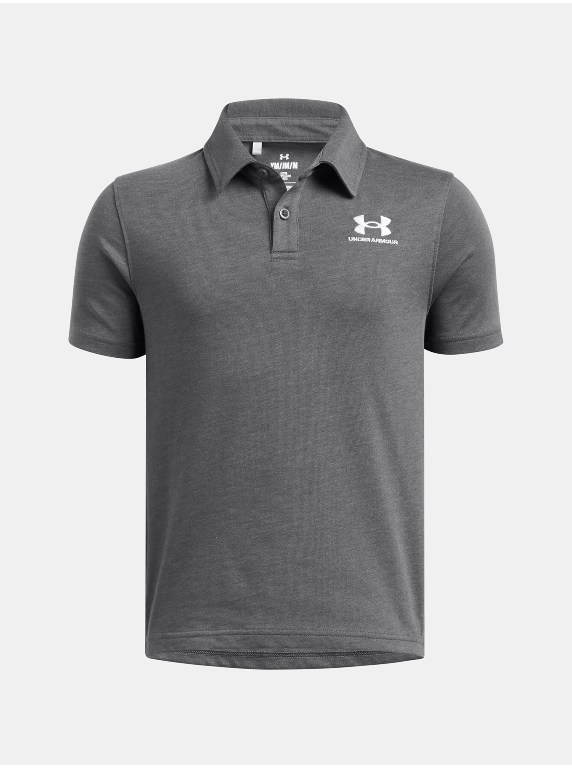 Chlapčenské tričko Under Armour UA B Icon Polo-GRY