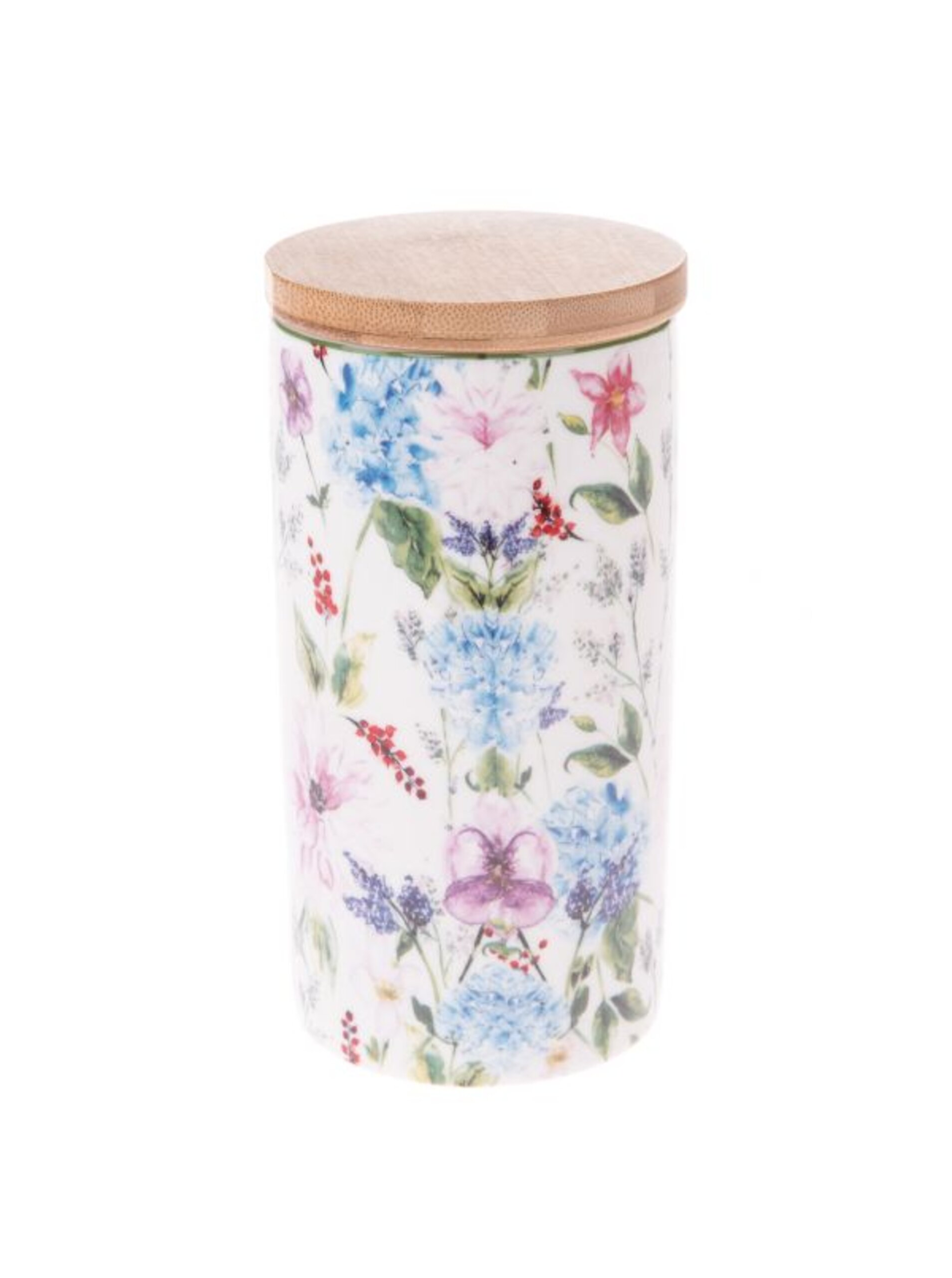 Porcelánová dóza s bambusovým víkem, 500ml, 6/24