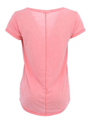 Ružové tričko s výstrihom do 