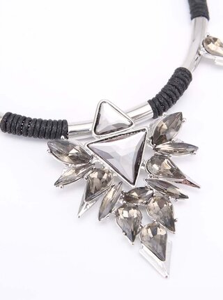 Stříbrný náhrdelník se sklíčkovou aplikací Pieces Jay