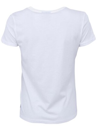 Biele dámske tričko s logom a farebnou potlačou adidas Originals