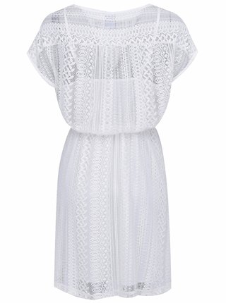 Biele čipkované šaty VERO MODA Sansa