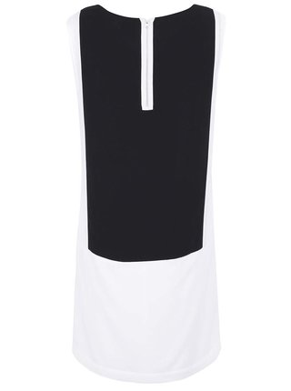 Čierno-biele krátke šaty VERO MODA Caroline