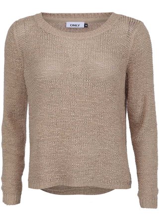 Béžový pletený sveter ONLY Geena