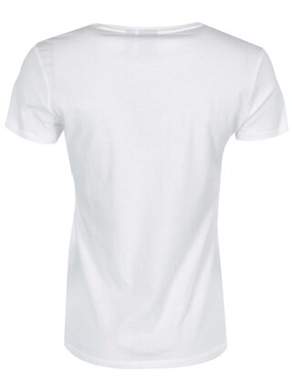 Biele dámske tričko s nápisom adidas Originals Animal