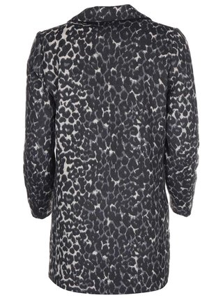 Sivý kabát s leopardím vzorom VERO MODA City