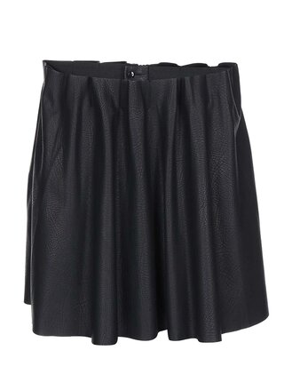Čierna koženková sukňa VERO MODA Louise