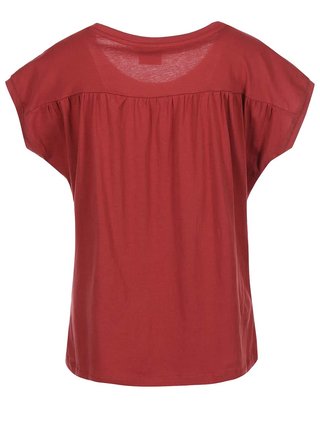 Červené tričko s pierkami VERO MODA Feather