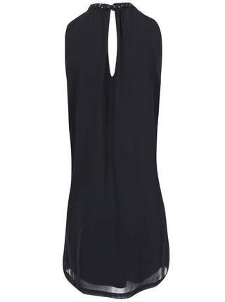 Čierne šaty s ozdobným detailom VERO MODA Lina