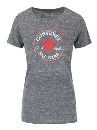 Sivé dámske tričko s logom Converse