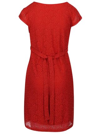 Červené čipkované tehotenské šaty Mama.licious Cia
