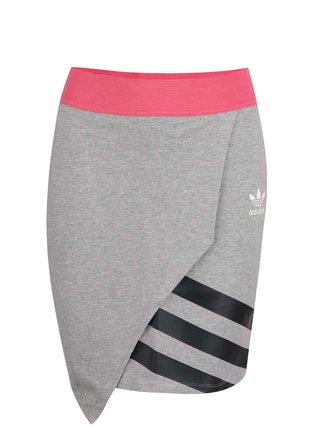 Ružovo-sivá športová sukňa adidas Originals