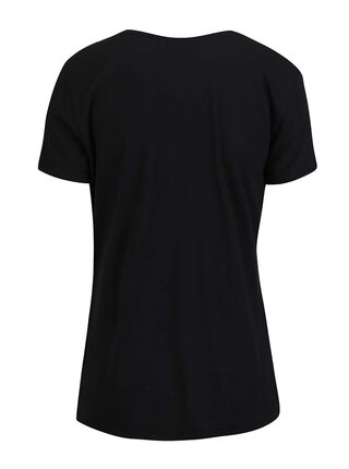 Čierne dámske tričko s farebnou potlačou adidas Originals Bird Tongue