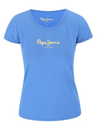 Modré dámske tričko Pepe Jeans Virginia