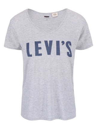 Sivé dámské tričko s potlačou Levi's®