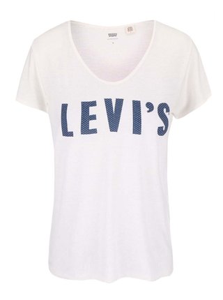 Krémové dámske tričko s potlačou Levi's®