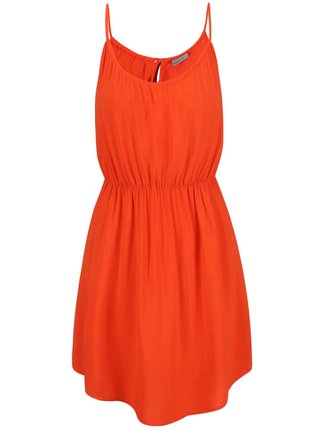 Oranžové šaty na ramienka VERO MODA Super