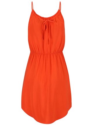 Oranžové šaty na ramienka VERO MODA Super