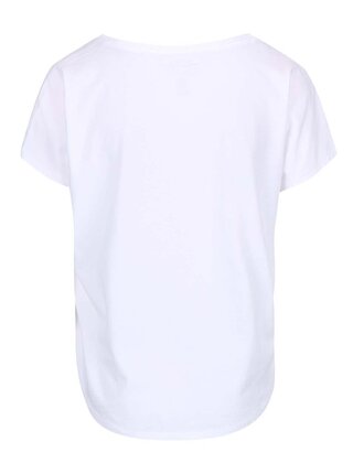 Biele dámske oversize tričko s lesklou potlačou Converse