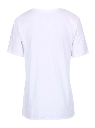 Biele dámske tričko s véčkovým výstrihom Converse