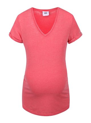 Koralové tehotenské tričko Mama.licious Japo