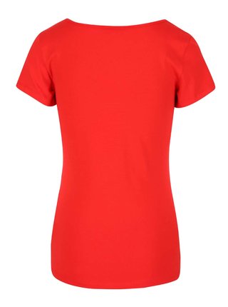 Červené tričko s krátkym rukávom VERO MODA Maxi My