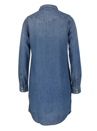 Modré rifľové šaty s dlhým rukávom Levi's®