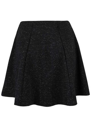 Čierna melírovaná rozšírená sukňa VILA Amera